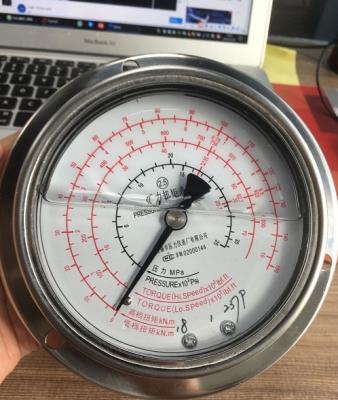 China Stainless Steel Case Wellhead Hydraulic Power Clamps Gauge Pressure Gauge and Torque Gauge for sale