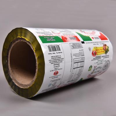 China Laminated Plastic Pouch Packaging Moisture Proof Film Roll For Water Sauce Food Pouch Packaging for sale