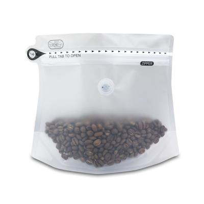 China Packet Printed Plastic Stand Air Food Packaging Diamond Shape Bag Tight Pockets For Coffee Beans for sale