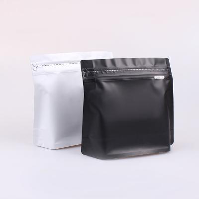 China Flat Bottom Diamond Shape Plastic Package Zip Lock Coffee Bags With Degassing Valve for sale