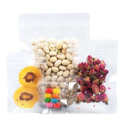 China High Quality Safety Wholesale Dried Fruit Bag Food Grade Three Side Sealing Resealable Bag With Zipper for sale