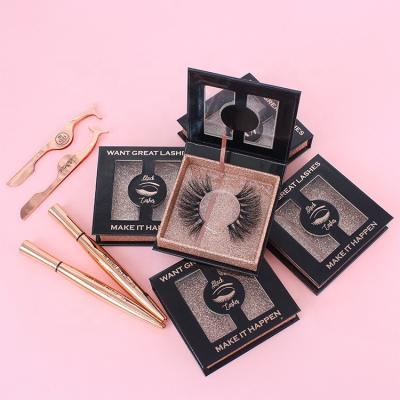 China Wholesale minklash 3dlash plastic box printing paper stickers long minklash 3d eye lashbox OEM minklash 3dlash box private label natural custom eyelash case for sale