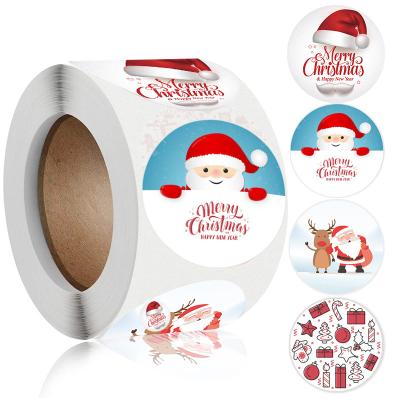 China High Quality Waterproof Christmas Gift Tag Stickers Cover Paper Custom Sticker for sale