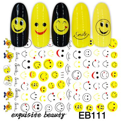 China Nail cosmetics 2021 hot sale cute happy cartoon kitty nail stickers kids nail decal stickers for sale