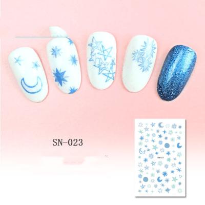 China 2021 Plastic Christmas Nail Stickers Art Nail Stickers 3d Stickers For Nails for sale