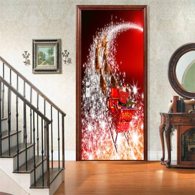 China Decorative Sticker Christmas Decorating Wall Stickers Door Decorating Wall Stickers Christmas Wall Stickers for sale