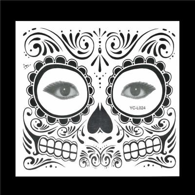 China temporary halloween props temporary tinta tattoo face tattoo sticker for sale