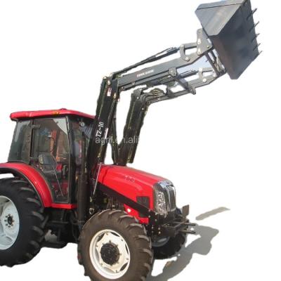 China New design rear mounted mower farm tractor80Hp 90Hp 100Hp 110Hp120Hp 4 WD air conditioner shuttleshift YTO DEUTZ engine with front end loader for sale