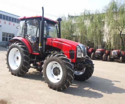 China Hot 1204 120Hp 4WD Tractor, Air Conditioner, Shuttle Shift, Use YTO, DEUTZ Engine Front Loader Farm Tractor New Design Sale Farm Rear Hoe for sale