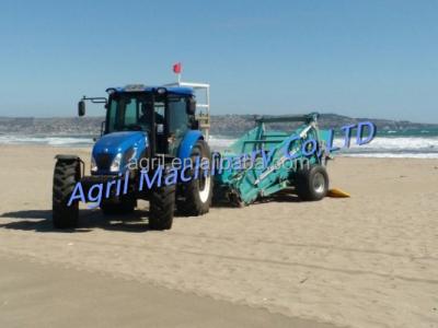 China Good quality working hydraulic, tractor towed beach cleaner, beach cleaning machine, beach sweeper with 1800mm width bucket for sale