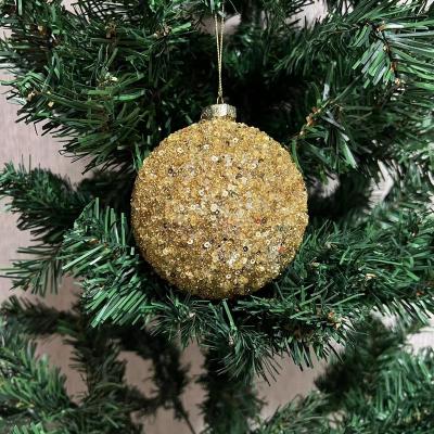 China Glass Direct Wholesale Good Quality Glass Balls Hanging Christmas Glass Baubles for sale