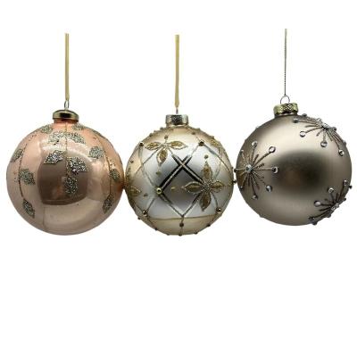 China Glass Sell High-Quality Good Price Glass Hanging Decorations Glass Balls Baubles Christmas for sale