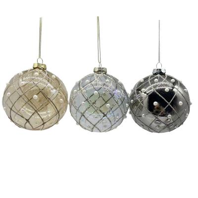 China Glass Best-Selling China Manufacture Quality Christmas Glass Decoration Balls Clear Bauble for sale