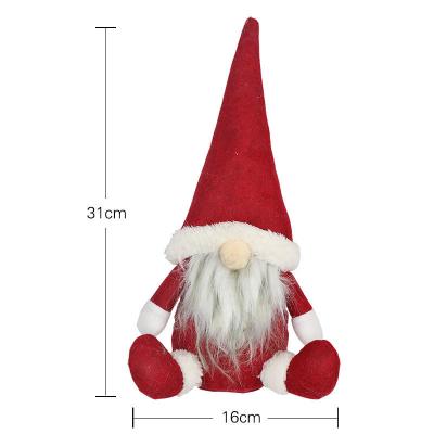 China Cute Eco-friendly Christmas Ornament Nordic Style Figures Window Show Nordic Style Doll Christmas Decoration for sale