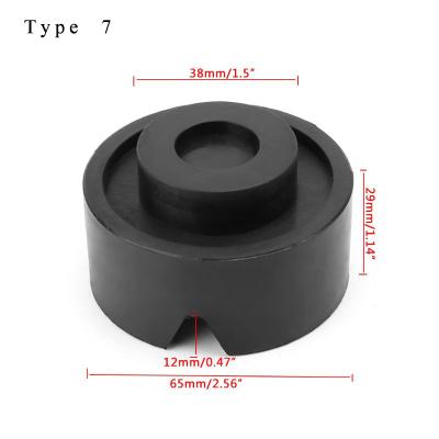 China Automotive Black Rubber Slotted Slotted Car Jack For Cars Rubber Pads Rubber Floor Accessories for sale