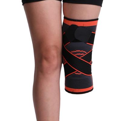 China New Arrival Adjustable Elasticity Women Summer Compression Sleeve Knee Brace Neoprene Breathable Knee Sleeves Copper Compression With Strap for sale