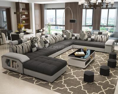 China Sectional sofa guandong furniture sell modern cheap cheaper fabric Sofa Set for sale