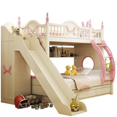 China Cute Bed Girls Bedroom Funky Creative Pink Bunk Beds for sale