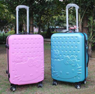 China Hot Sale High Quality Customization ABS Suitcase 3 Pcs Luggage Set Zipper 20