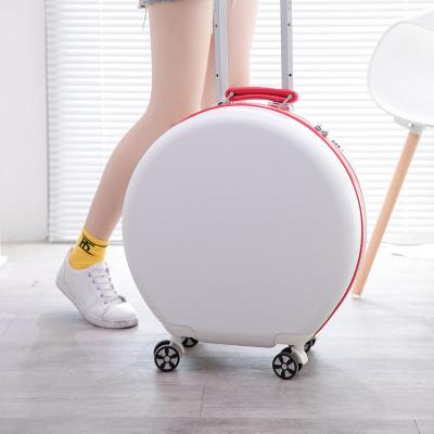 China YX16918 High Quality Round Special Design Travel Suitcase For Girls ABS Mini Girls Suitcase Luggage Zipper Solid Baby Suitcase Lovely for sale