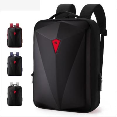 China With new best design fashion usb yx19880 3D usb hard shell laptop backpack business laptop backpack 17 inch travel waterproof anti theft for sale