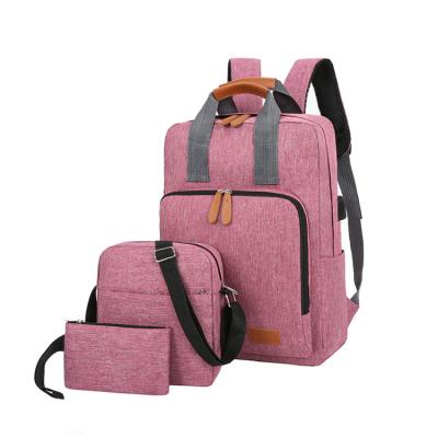 China With USB yx148811 Amazon hot sale design handbag and backpack set with protective laptop layer set backpack for sale