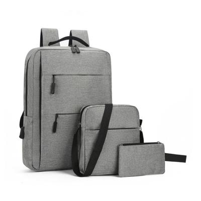 China With USB Yoixin 2021 Three in One Business Backpack Set Water Repellent Polyester Fabric Set Backpack Bag for sale