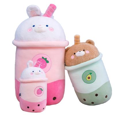 China Children Play Game Wholesale Chinane Milk Tea Cup Plush Toy Boba Milk Tea Plush Toy Bubble Milk Tea Plush Toy for sale