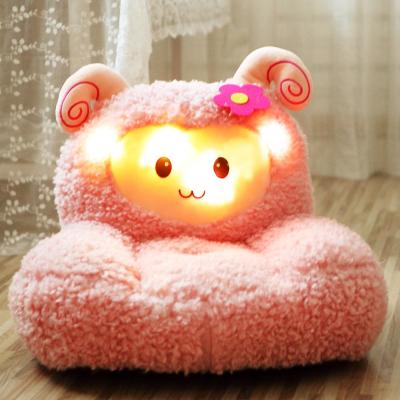 China Kids Chair Lighting Children Chairs Sofa Plush Animal Shape Kids Sofa For Baby Cardboard Chair Sofa for sale