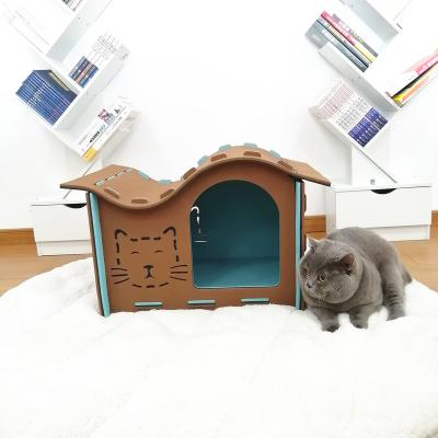 China Hot Sale Indoor Cheap Mobile Portable Dog Cat Houses Viable For Large Dogs for sale