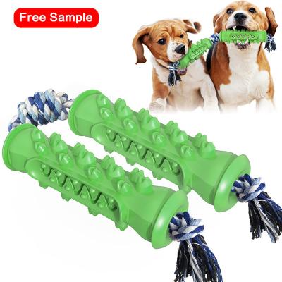 China Best Selling Viable Anti-Bite Promotional Anti-bite Dog Rubber Toothbrush Resistant Rubber Toy for sale