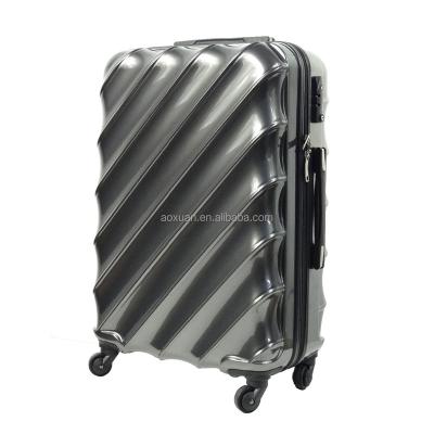 China Travel Black ABS+PC Luggage Suitcase Alibaba China Supplier Luggage Set 3 Pcs for sale