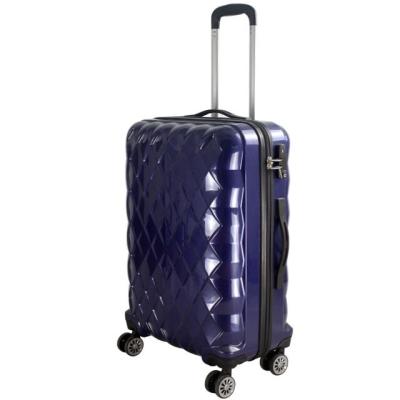 China Lightweight Hot PC Luggage ABS Hard Travel Bag Trolley Design Luggage Trolley Suitcase With Four Wheels for sale