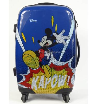 China trolley luggage mickey mouse luggage shanghai factory micky mouse luggage for sale