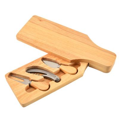 China Universal Baking Bamboo+Stainless Steel Cheese Slicer Cutter Kit Stainless Steel Cheese Cutting Board 4 Pieces Set With Knife for sale