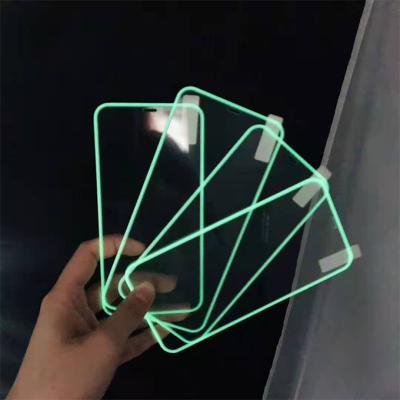 China Anti Oil Wholesale Price Tempered Glass Luminous Anti-fingerprint Screen Protector for iphone 12 pro max for sale