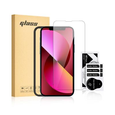 China Anti-Fingerprint For Amazon Basics Smartphone Premium Tempered Glass Screen Protector For iPhone 13 pro for sale