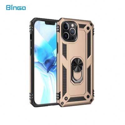 China Anti-drop 2021 TPU+PC 2 in 1 Military Cell Phone Case Shockproof With Ring Stand Holder Case For oppo realme2pro for sale