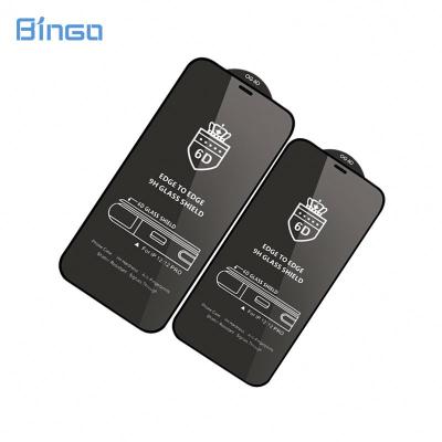 China 2021 New Mobile Phone Glass Bubble 6D Screen Protector Anti-fingerprint Free Tempered Glass with package for iphone xr for sale