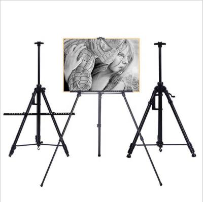 China Art Wholesales Solid Adjustable Tripod Durable Metal Painting Drawing Easels Stands for sale