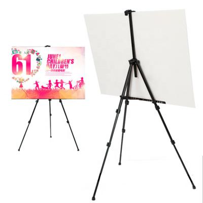 China Durable Alloy Aluminum Paint Sketch Artist Portable Folding Mini Display Aluminum Easel for sale