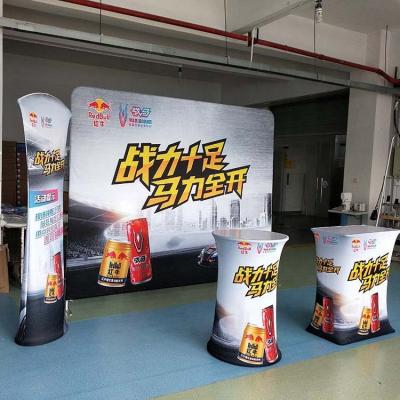 China Lightweight Polyester Tensile Fabric Display Exhibition Booth Outdoor Stand 3x3 for sale