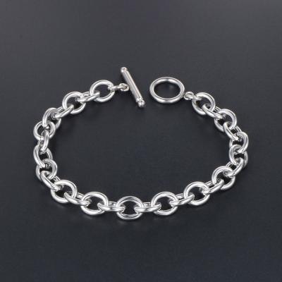 China Stainless Steel CLASSIC Simple Bracelet Three Color Personality Men's Bracelet Creative Accessories for sale