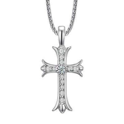 China European and American Men's New CLASSIC Stainless Steel Cross Pendant Cast Titanium Steel Jewelry for sale