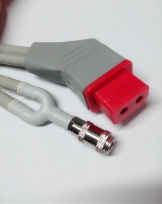 China ISO13485 Approved Nibp Cuff Connectors 2.5M Tube Red Plastic Connector for sale