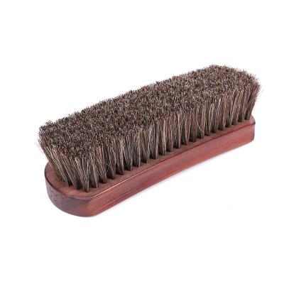 China Fashion Horsehair Shoe Brush 17cm Wooden Brush For Shoe Cleaning, WOODEN SHOE BRUSH for sale