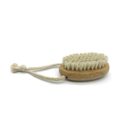 China Sustainable Oval Nail Brush Boar Bristle Brush Massage Bamboo Bamboo Brush for sale