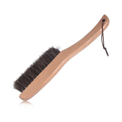 China Long Stocked Lotus Wood Handle Office Brush Broom Long Hair Sofa Brush for sale