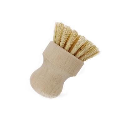 China The beech pot brush viable cleaning brush, beech sword hemp is small, easy to carry and easy to store for sale