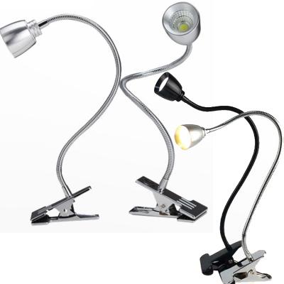 중국 Modern Soft LED Pipe Spotlight 3w 5W COB Showcase Light LED Reading Lamp Clip Switches Desk Lamp 판매용